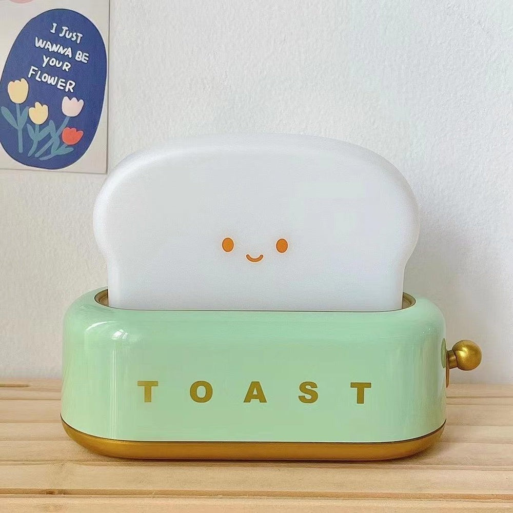 Cute Toast Night Light - Chargeable Lamp