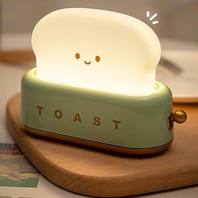 Cute Toast Night Light - Chargeable Lamp