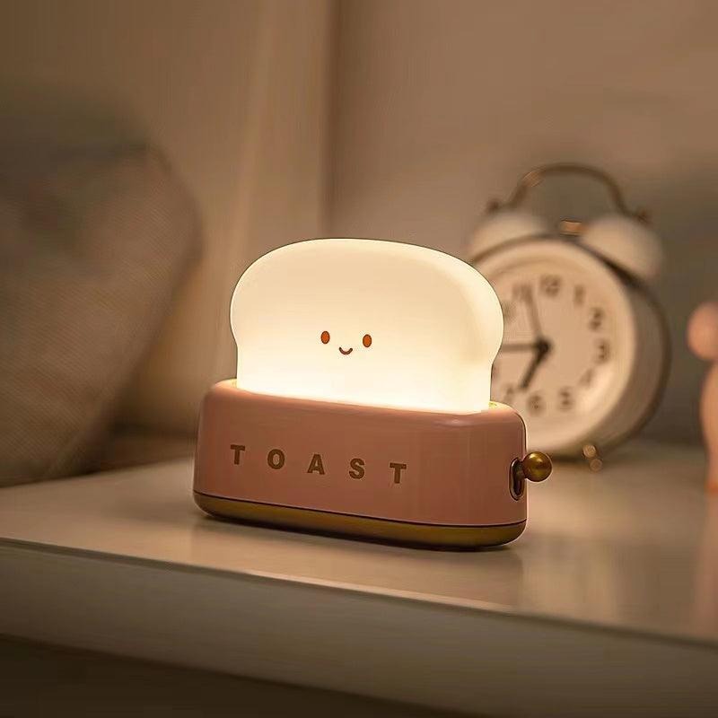 Cute Toast Night Light - Chargeable Lamp