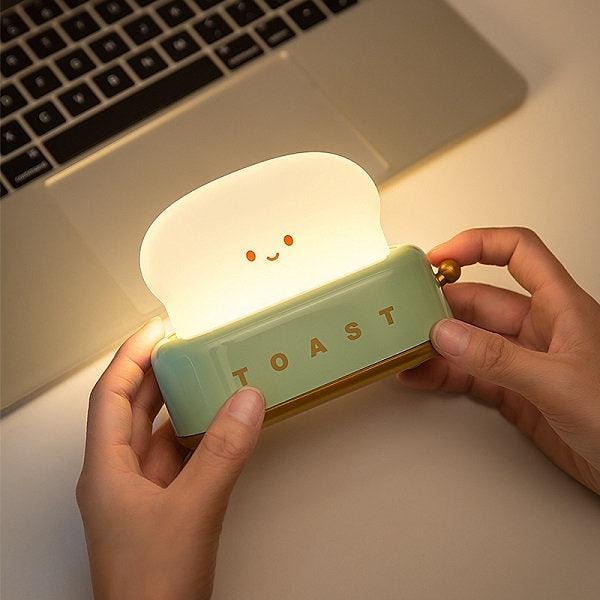 Cute Toast Night Light - Chargeable Lamp